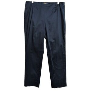 Brooks Brothers‎ Natalie Fit Pants Womens 12 Blue Side Zip Office Casual Preppy